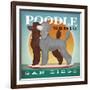 Double Poodle Paddle Board-Ryan Fowler-Framed Art Print