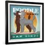 Double Poodle Paddle Board-Ryan Fowler-Framed Art Print