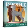 Double Poodle Paddle Board-Ryan Fowler-Stretched Canvas