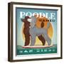 Double Poodle Paddle Board-Ryan Fowler-Framed Art Print