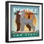 Double Poodle Paddle Board-Ryan Fowler-Framed Art Print