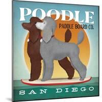 Double Poodle Paddle Board-Ryan Fowler-Mounted Art Print