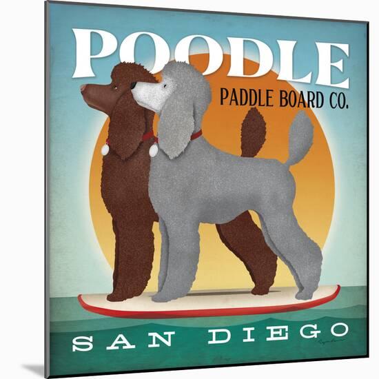 Double Poodle Paddle Board-Ryan Fowler-Mounted Art Print