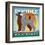 Double Poodle Paddle Board-Ryan Fowler-Framed Art Print