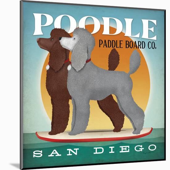 Double Poodle Paddle Board-Ryan Fowler-Mounted Art Print
