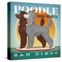 Double Poodle Paddle Board-Ryan Fowler-Stretched Canvas