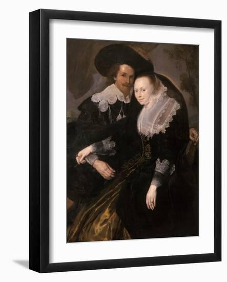 Double Portrait, C.1630-Sir Anthony Van Dyck-Framed Giclee Print