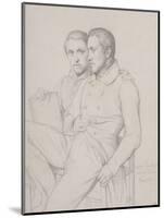 Double portrait d'Hyppolyte et Paul Flandrin-Hippolyte Flandrin-Mounted Giclee Print