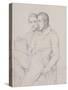 Double portrait d'Hyppolyte et Paul Flandrin-Hippolyte Flandrin-Stretched Canvas