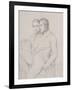 Double portrait d'Hyppolyte et Paul Flandrin-Hippolyte Flandrin-Framed Giclee Print