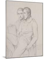 Double portrait d'Hyppolyte et Paul Flandrin-Hippolyte Flandrin-Mounted Giclee Print