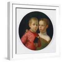 Double Portrait of a Boy and Girl of the Attavanti Family, C.1580-Sofonisba Anguissola-Framed Giclee Print