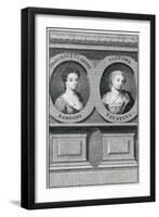 Double Portrait of Francesca Cuzzoni (1696-1778) and Faustina Bordoni (1697-1781)-Enoch Seeman-Framed Giclee Print