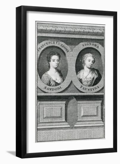 Double Portrait of Francesca Cuzzoni (1696-1778) and Faustina Bordoni (1697-1781)-Enoch Seeman-Framed Giclee Print