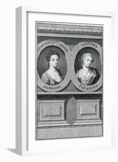 Double Portrait of Francesca Cuzzoni (1696-1778) and Faustina Bordoni (1697-1781)-Enoch Seeman-Framed Giclee Print