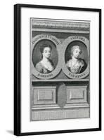 Double Portrait of Francesca Cuzzoni (1696-1778) and Faustina Bordoni (1697-1781)-Enoch Seeman-Framed Giclee Print