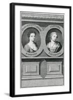 Double Portrait of Francesca Cuzzoni (1696-1778) and Faustina Bordoni (1697-1781)-Enoch Seeman-Framed Giclee Print