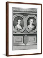 Double Portrait of Francesca Cuzzoni (1696-1778) and Faustina Bordoni (1697-1781)-Enoch Seeman-Framed Giclee Print