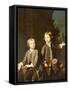 Double Portrait of Henry Penruddocke Wyndham and his Brother Wandham-Joseph Highmore-Framed Stretched Canvas