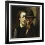 Double-Portrait of Marées / Lenbach, 1863-Hans Marées-Framed Giclee Print