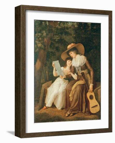 Double Portrait of Mary, Countess of Erne, with her daughter Lady Caroline Crichton-Hugh Douglas Hamilton-Framed Giclee Print