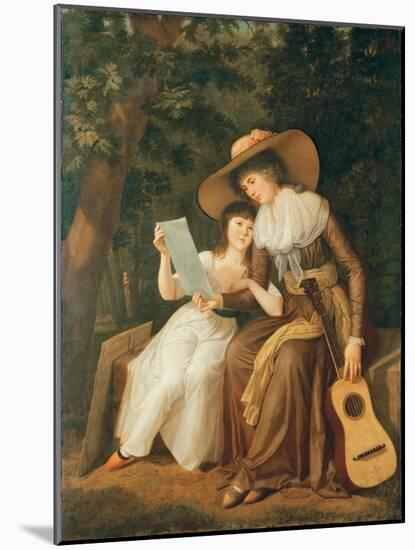 Double Portrait of Mary, Countess of Erne, with her daughter Lady Caroline Crichton-Hugh Douglas Hamilton-Mounted Giclee Print