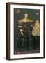 Double Portrait of Mary, Lady Bowes, Aged 24, and Her Eldest Son, Thomas, 1630-English School-Framed Giclee Print
