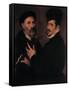 Double Portrait of Musicians, 1579-Bartolomeo Passerotti-Framed Stretched Canvas