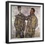 Double Portrait of Otto and Heinrich Benesch-Egon Schiele-Framed Giclee Print