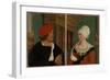 Double Portrait of the Basel Mayor Jacob Meyer Zum Hasen and His Wife Dorothea Kannengiesser, 1516-Hans Holbein the Younger-Framed Giclee Print