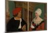 Double Portrait of the Basel Mayor Jacob Meyer Zum Hasen and His Wife Dorothea Kannengiesser, 1516-Hans Holbein the Younger-Mounted Giclee Print