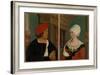 Double Portrait of the Basel Mayor Jacob Meyer Zum Hasen and His Wife Dorothea Kannengiesser, 1516-Hans Holbein the Younger-Framed Giclee Print