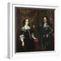 Double Portrait of the Grand Duke Ferdinand II of Tuscany and His Wife Vittoria Della Rovere, 1660S-Justus Sustermans-Framed Giclee Print