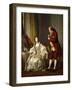 Double Portrait of the Marquis and Marquise de Marigny-Louis Michel Loo-Framed Giclee Print