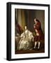 Double Portrait of the Marquis and Marquise de Marigny-Louis Michel Loo-Framed Giclee Print