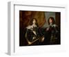 Double Portrait of the Palatine Princes Karl Ludwig I, Elector and His Brother Robert (1619-1682)-Sir Anthony Van Dyck-Framed Giclee Print