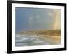 Double Rainbow after Storm at Carrapateira Bordeira Beach, Algarve, Portugal, Europe-Neale Clarke-Framed Photographic Print