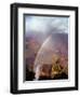 Double Rainbow Forms at Hopi Point, after a Rain Shower at Grand Canyon National Park in Arizona-null-Framed Photographic Print