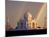 Double Rainbow over Taj Mahal Mausoleum, Agra, India-Jaynes Gallery-Mounted Photographic Print