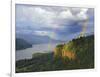 Double Rainbow over Vista House-Steve Terrill-Framed Photographic Print