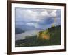 Double Rainbow over Vista House-Steve Terrill-Framed Photographic Print