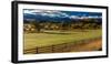 Double RL Ranch near Ridgway, Colorado USA with the Sneffels Range in the San Juan Mountains-null-Framed Photographic Print