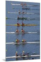 Double Scull Race, Maadi Cup Regatta, Lake Karipiro, Waikato, North Island, New Zealand-David Wall-Mounted Premium Photographic Print