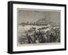 Double Sculling-Match on the Thames, the Finish-Charles Robinson-Framed Giclee Print