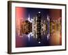 Double Sided and Instants of NY Series - Skyscrapers of Times Square in Manhattan Night-Philippe Hugonnard-Framed Photographic Print