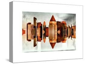 Double Sided and Instants of NY Series - Skyscrapers of Times Square in Manhattan-Philippe Hugonnard-Stretched Canvas