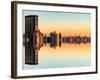Double Sided Series - Cityscape of Manhattan at Sunset-Philippe Hugonnard-Framed Photographic Print
