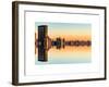 Double Sided Series - Cityscape of Manhattan at Sunset-Philippe Hugonnard-Framed Art Print