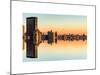 Double Sided Series - Cityscape of Manhattan at Sunset-Philippe Hugonnard-Mounted Art Print