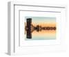 Double Sided Series - Cityscape of Manhattan at Sunset-Philippe Hugonnard-Framed Art Print